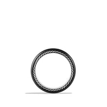 Load image into Gallery viewer, Streamline Narrow Band Ring with Diamonds and Black Titanium
