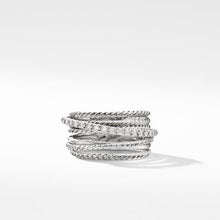 Load image into Gallery viewer, The Crossover Collection Wide Ring with Diamonds
