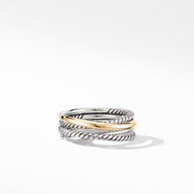 Load image into Gallery viewer, Crossover Narrow Ring with 18K Yellow Gold
