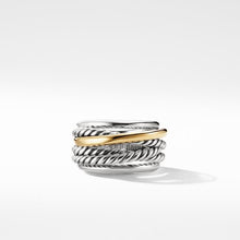 Load image into Gallery viewer, Crossover Narrow Ring with Gold
