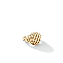 Load image into Gallery viewer, Sculpted Cable Pinky Ring in 18K Yellow Gold
