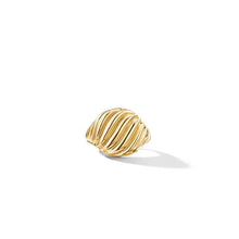 Load image into Gallery viewer, Sculpted Cable Pinky Ring in 18K Yellow Gold
