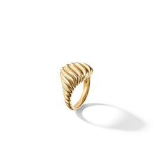 Load image into Gallery viewer, Sculpted Cable Pinky Ring in 18K Yellow Gold
