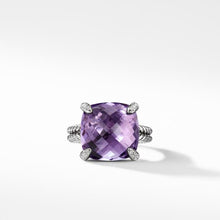 Load image into Gallery viewer, Chatelaine Ring in Sterling Silver with Amethyst and Pave Diamonds
