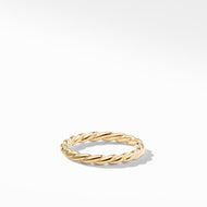 Paveflex Ring in 18K Gold, 2.7mm