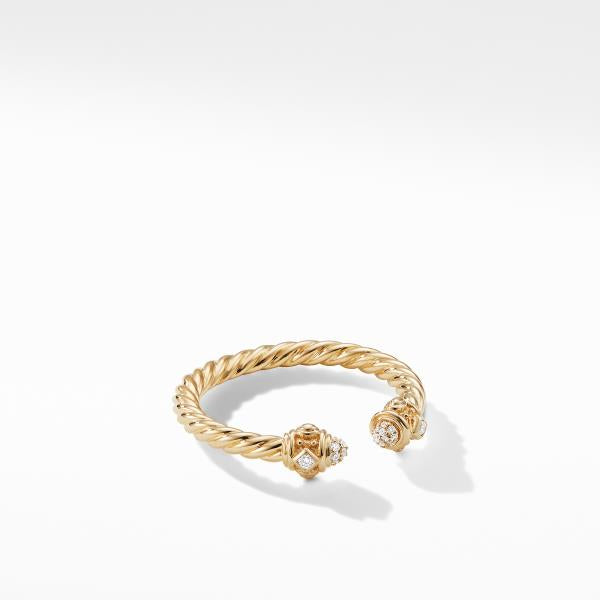 Renaissance Ring in 18K Gold with Diamonds