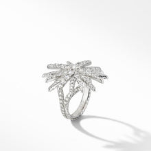 Load image into Gallery viewer, Starburst Ring in 18K White Gold with Diamonds, 28mm

