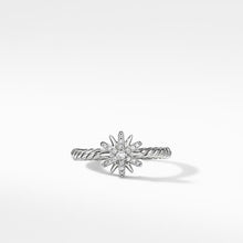 Load image into Gallery viewer, Petite Starburst Station Ring with Pave Diamonds
