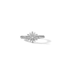Load image into Gallery viewer, Petite Starburst Station Ring with Pave Diamonds
