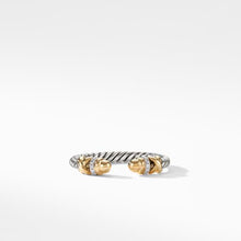 Load image into Gallery viewer, Petite Helena Open Ring with 18K Yellow Gold Domes and Diamonds
