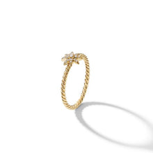 Load image into Gallery viewer, Petite Starburst Station Ring in 18K Yellow Gold with Diamonds
