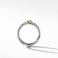 Load image into Gallery viewer, Petite X Ring with 18K Yellow Gold
