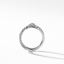 Load image into Gallery viewer, Petite X Ring with Pave Diamonds
