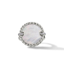 Load image into Gallery viewer, DY Elements Ring with Mother of Pearl and Pave Diamonds
