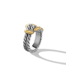 Load image into Gallery viewer, 13mm Thoroughbred Loop Ring Silver/18K Yellow Gold
