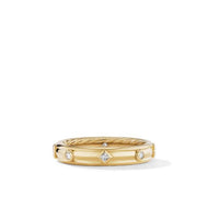 Modern Renaissance Ring in 18K Yellow Gold with Diamonds