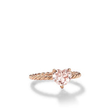 Load image into Gallery viewer, Chatelaine Heart Ring in 18K Rose Gold with Morganite
