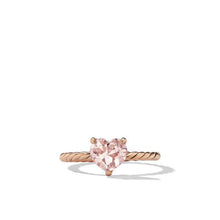 Load image into Gallery viewer, Chatelaine Heart Ring in 18K Rose Gold with Morganite
