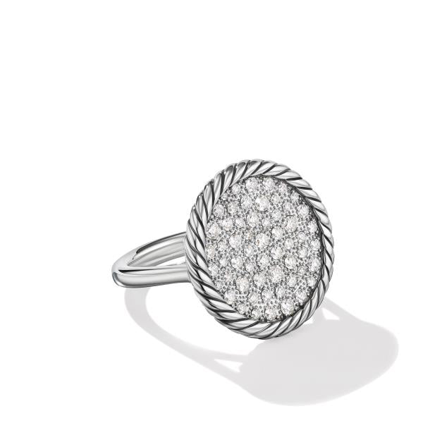 DY Elements Ring with Pave Diamonds