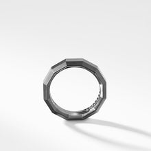Load image into Gallery viewer, Faceted Band Ring in Grey Titanium
