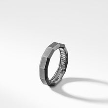 Load image into Gallery viewer, Faceted Band Ring in Grey Titanium
