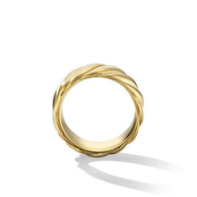 Load image into Gallery viewer, Sculpted Cable Contour Band Ring in 18K Yellow Gold

