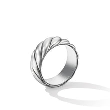 Load image into Gallery viewer, Sculpted Cable Contour Band Ring in Sterling Silver
