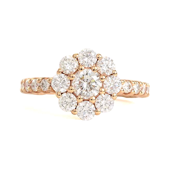Royal Collection Diamond Flower Ring