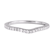 Natalie K Curved Prong Diamond Ring