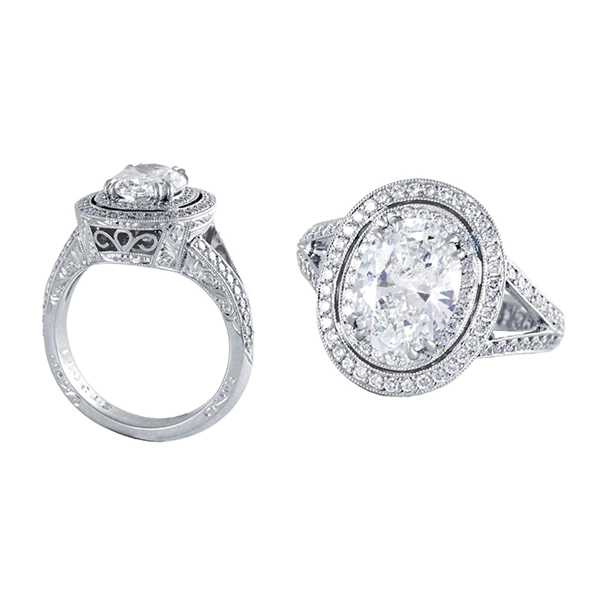BEAUDRY HALO ENGAGEMENT RING