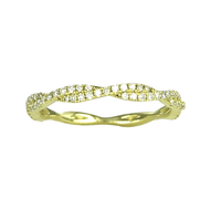 Royal Collection Braided Diamond Wedding Band