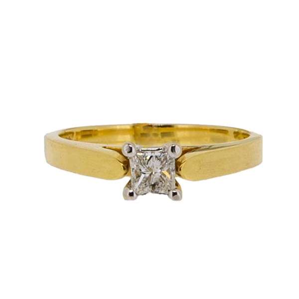 Royal Collection Princess Cut Diamond Ring