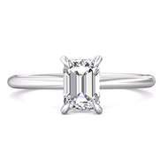 Martin Flyer Emerald Cut Diamond Ring