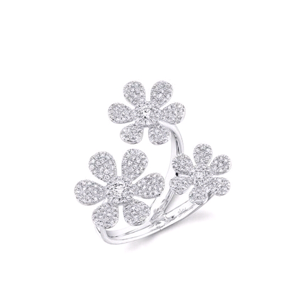 Royal Collection Diamond Flower Garden Ring