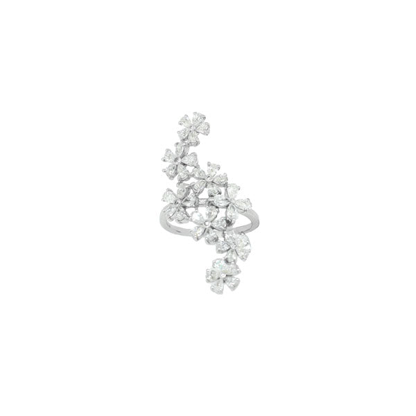 Royal Collection Cascade Flower Diamond Ring