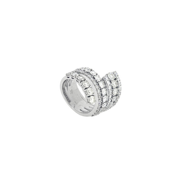 Royal Collection Diamond Bypass Ring