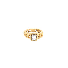 Load image into Gallery viewer, Royal Collection Curb Link Diamond Ring
