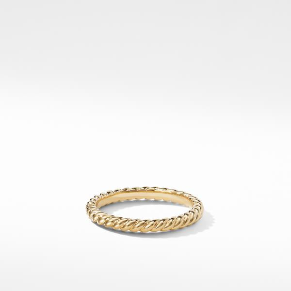 DY Unity Cable Band Ring in 18K Yellow Gold