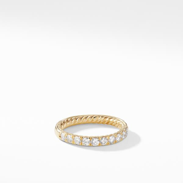 DY Eden Eternity Wedding Band with Diamonds in 18K Gold, 2.8mm