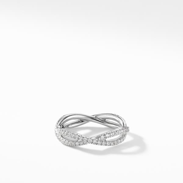 DY Lanai All Pave Wedding Band with Diamonds in Platinum