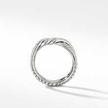 Load image into Gallery viewer, Continuance Three Row Wedding Band in Platinum with Diamonds
