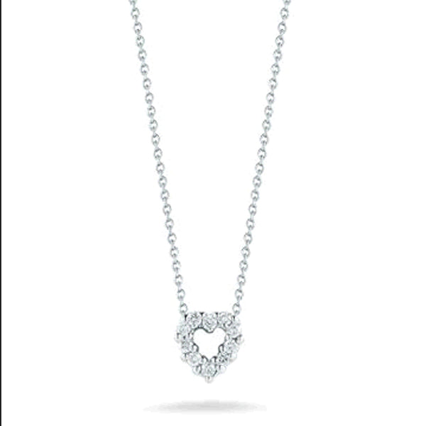Roberto Coin 18K Heart Pendant With Diamonds