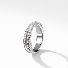 Load image into Gallery viewer, The Crossover Collection Ring with Diamonds
