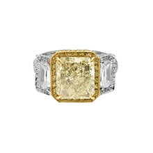 Load image into Gallery viewer, custom yellow diamond ring
