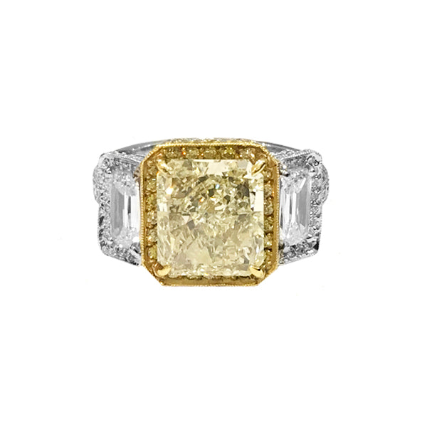 custom yellow diamond ring