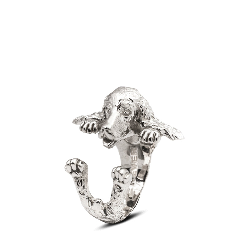 Dog Fever Cocker Spaniel Sterling Silver Hug Ring – Royal Jewelers
