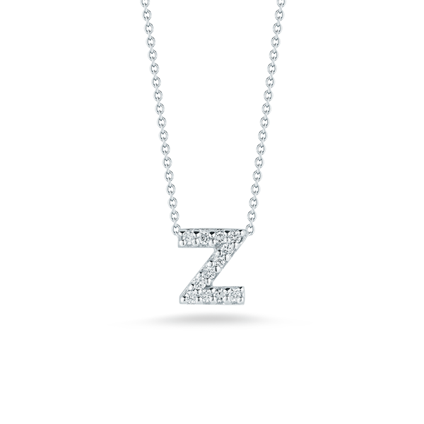 Roberto Coin 18K Diamond Love Letter Necklace V